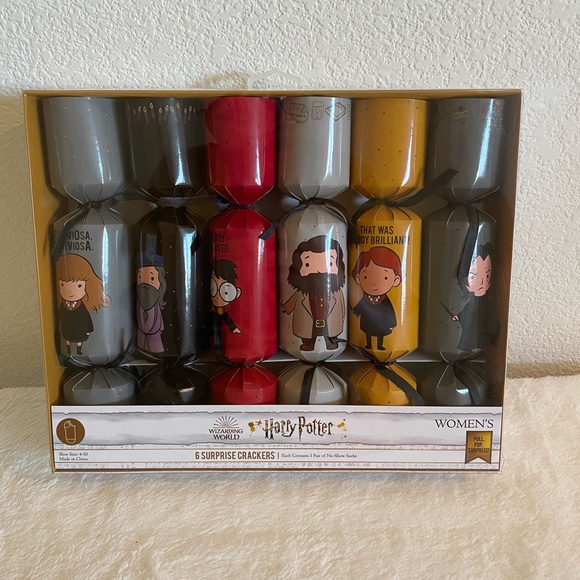 Accessories Nib Harry Potter 6 Surprise Crackers No Show Socks Women